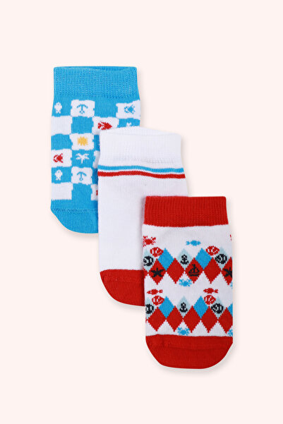 Panço Erkek Çocuk 3'lü Patik Çorap Seti