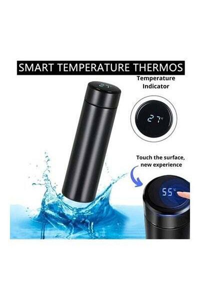 HALAMODO Stainless Steel LED Smart Temperature Display Vacuum Thermo Bottle Multicolour 500ml