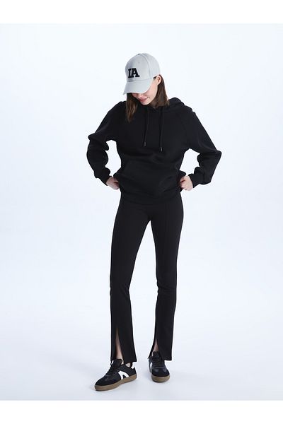 LC Waikiki Women's Elastic Waist Straight Leggings Trousers