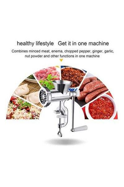 HALAMODO Electric Household Small Meat Grinder Silver