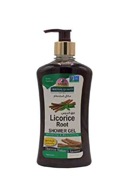 SAADA BEAUTY جل استحمام بجذر عرق السوس للتبييض والترطيب - 500 مل