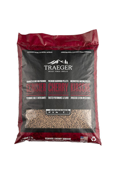TRAEGER حبيبات خشب الكرز الطبيعية الممتازة، 9 كجم