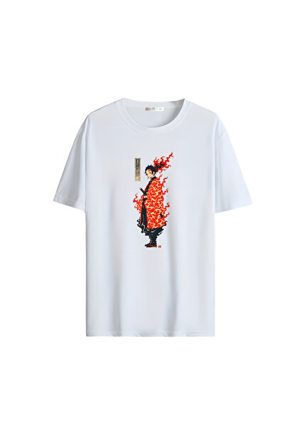 Gölge Store تي شيرت للجنسين مطبوع عليه رسوم متحركة مقاس كبير