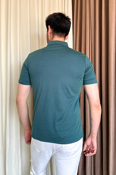 ModaPlaza Men's Interlock Short Sleeve Shirt 1017