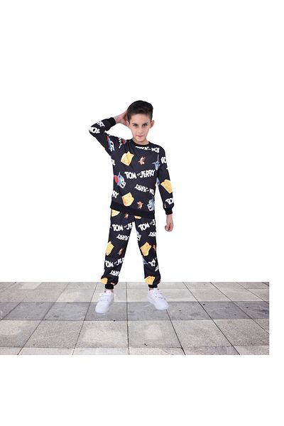 Fox Moda Seasonal Boy's Tom and Jerry Printed Bottom Top Set