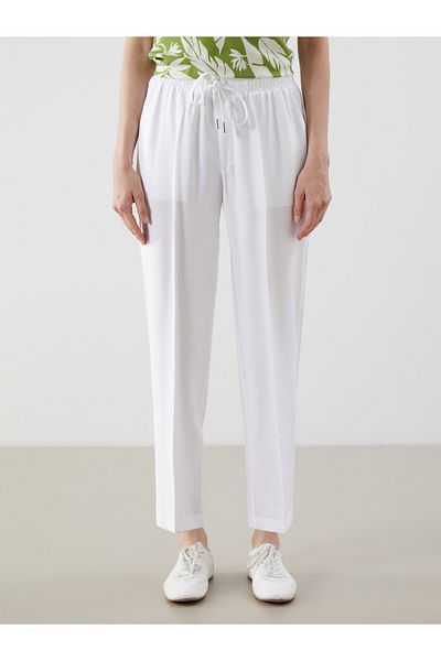 LC Waikiki Carrot Cut Women's Trousers with Elastic Waist