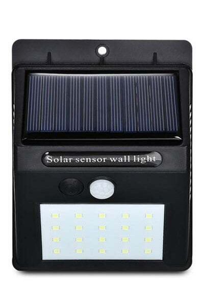 HALAMODO 20 LED Motion Sensor Solar Light Black
