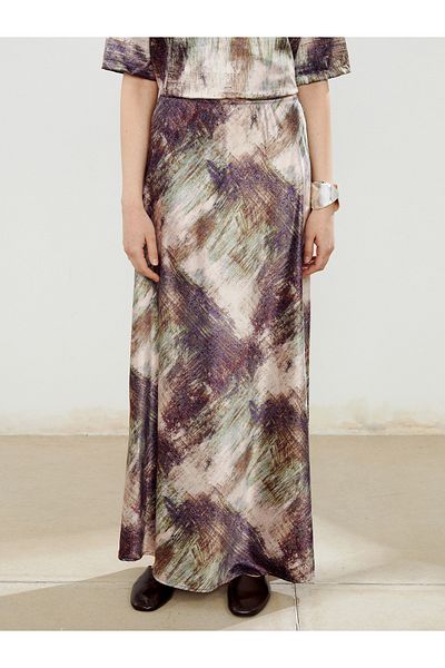 LC Waikiki Patterned Skirt with Elastic Waist
