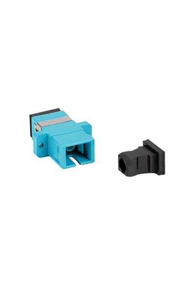 Lanberg Adaptor retea fibra optica cu conectori SC/UPC, Lanberg 43368, MM SIMPLEX OM3, cu capace negre
