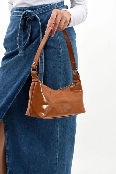 YMZBAG Patent Leather Shoulder Bag