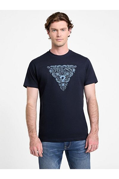 Guess Ss Cn Flower Men's Regular Fit T-Shirt