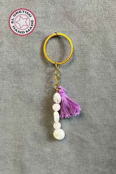 Uretti - Tuğba 6667 7035 Handmade Quartz Natural Stone Keychain