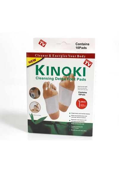 HOZRO Set de 10 plasturi Kinoki HOZRO pentru detoxifiere și îmbunătățirea sănătății