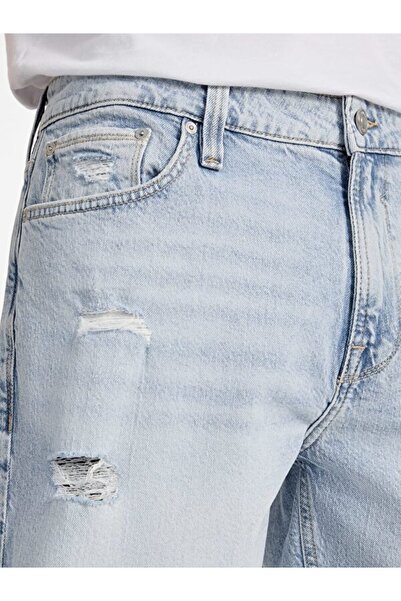 Guess Ανδρικό τζιν σορτς κανονικής εφαρμογής Wyatt