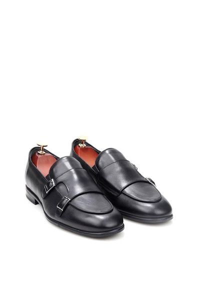 PİSAGOR Pisagor Ps-33150 Men's Double Buckle Genuine Leather Casual Shoes
