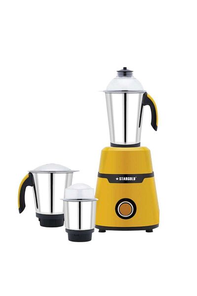 Generic STARGOLD 750W 3-in-1 Mixer Grinder with Stainless Steel Jars – Powerful Copper Motor Kitchen Blender