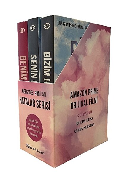 Epsilon Yayınevi Benim Hatam + Senin Hatan +Bizim Hatamız/ Hatalar Serisi Özel Kutulu 3 Kitap Set