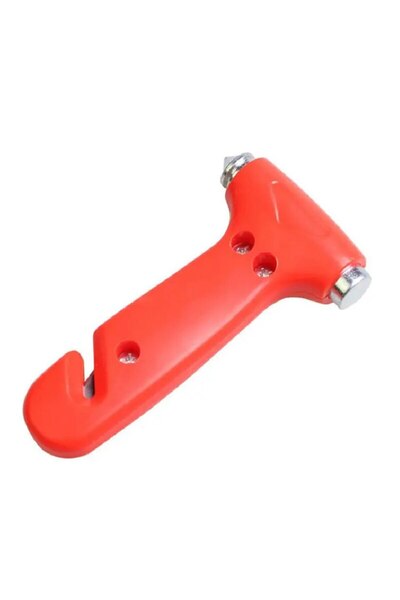 HOZRO Emergency Hammer HOZRO 2in1 for Cars – Breaks Windows and Cuts Seatbelt – Orange