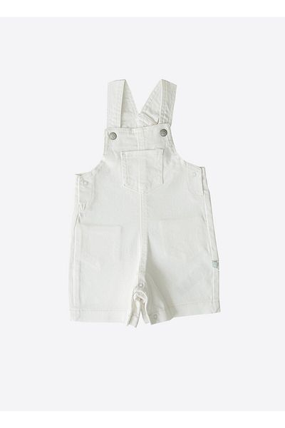 kitikate Organic Dean Shorts Salopet White