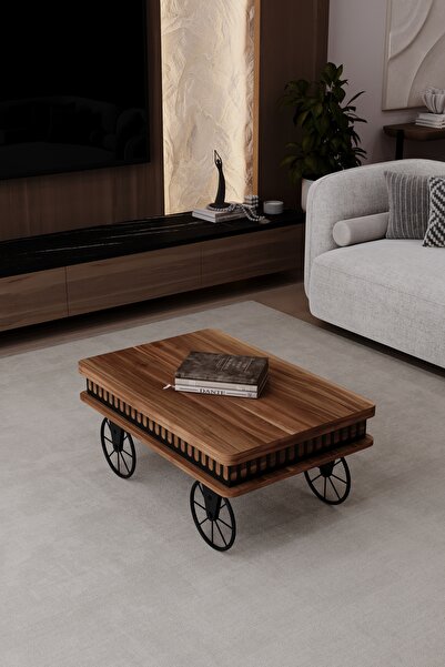 kolexonline Capria akıllı sehpa çalışma masası yemek masası yer sofrası teker...