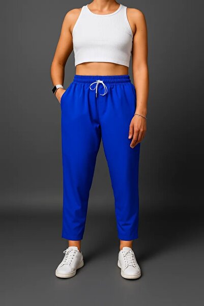 FıttingRoom بنطلون فيسكون ساكس بخصر مطاطي