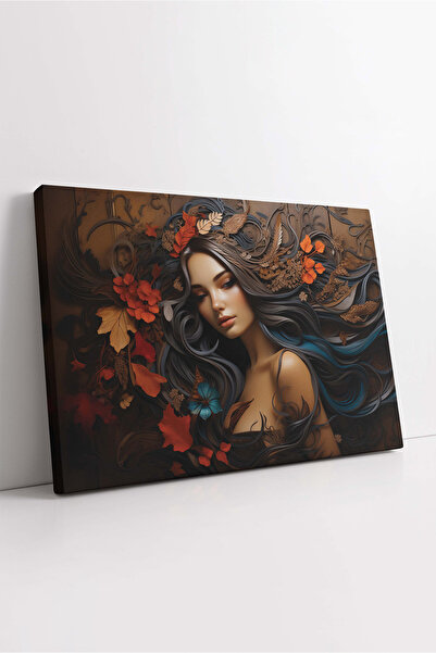 KOSS Dijital Tablo de pânză cu design abstract pentru femei, tablo pentru fem...