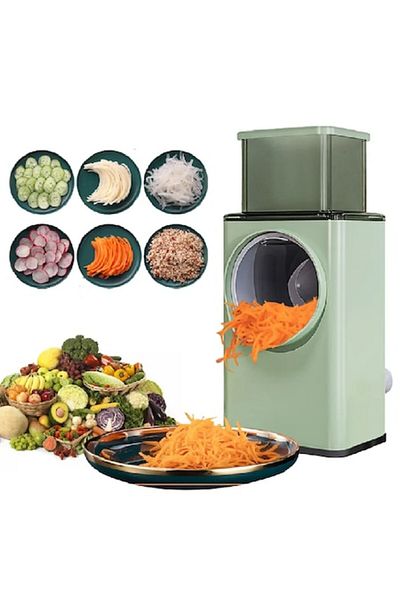 HOZRO Răzătoare multifuncțională cu manivelă 3 în 1 pentru legume/fructe/brânzeturi