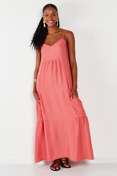 Hopoi Women's Heart Neck Long Dress
