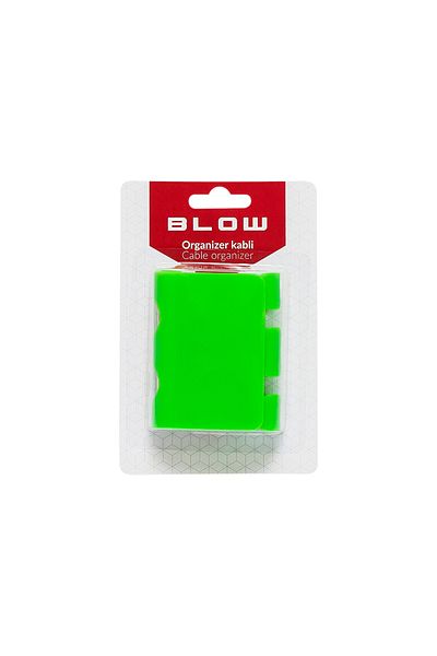 Blow Organizator pentru cabluri/Suport pentru incarcator, Blow, 2 bucati, Verde