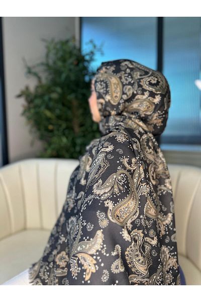 Oxygen Scarfs Etno Noir Natural Cotton Shawl-202452