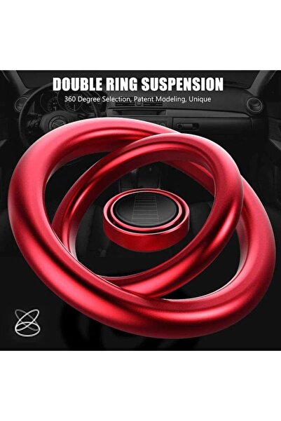 HOZRO Hozro Solar Car Air Freshener, Quick Installation, Automatic Rotation, Eliminates Cigarette Smoke Odor, Dimen