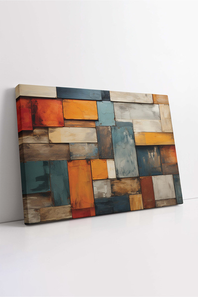 KOSS Dijital Tablou de pânză abstract de lux multicolor, tablou de pânză cu f...