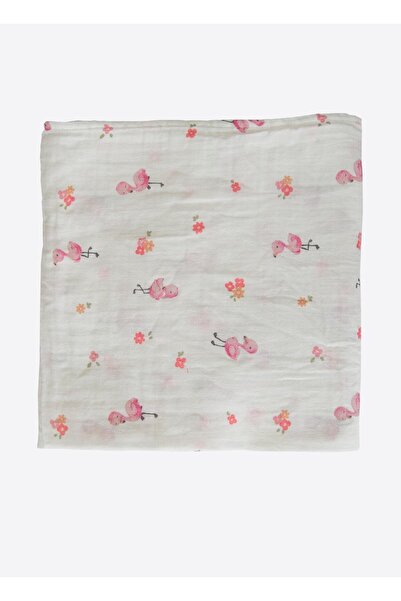 kitikate بطانية فلامينجو جيرل موسلين عضوية إكرو