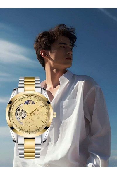 Generic Men's Mechanical Watch Full Gold