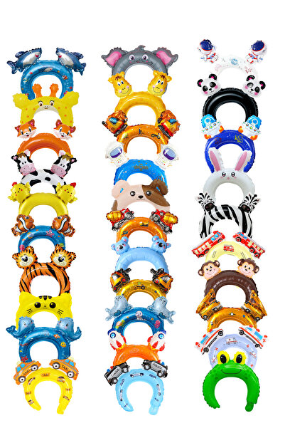 Parti Panya 31 Adet Doğum Günü Folyo Balon Parti Tacı