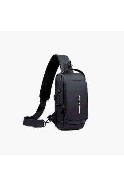 Generic Lightweight Anti-Theft Shoulder Bag with USB Charging Port Waterproof