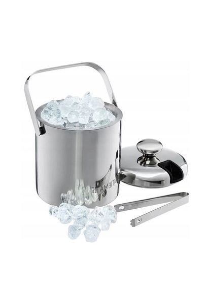 OEM Galeata gheata cu capac, maner si cleste 1.3L, frapiera inox, Ambition Ice