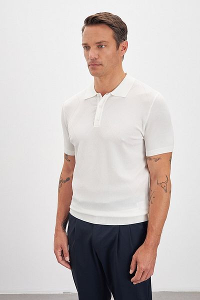 Paşahan Buttoned Pola Collar Men's T-Shirt