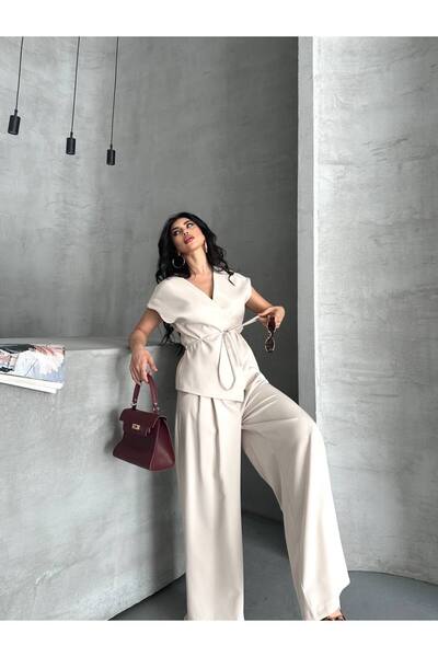 ZF BUTİK Σετ με γιλέκο και παντελόνι με κορδόνια