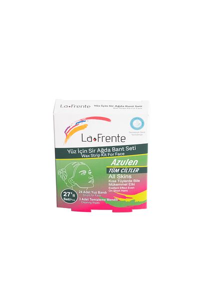 LA FRENTE Set of 27 Facial Waxing Strips for All Skin Types