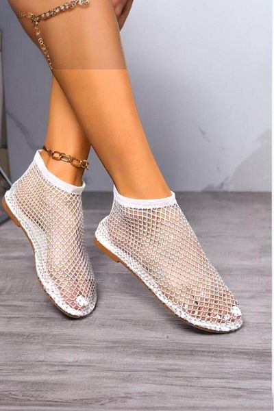 Sezka Life Sandale de damă Stoned Mesh Papuci de zi cu zi