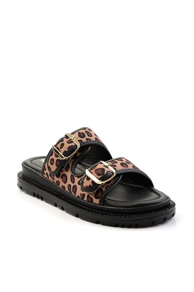 Bambi Γυναικείες Παντόφλες Leopard K04875030304