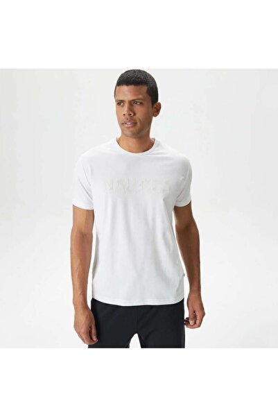 Nautica Мъжка бяла тениска със стандартна кройка