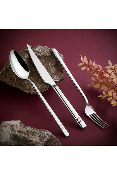 Dilay Set of Forks, Spoons, Knives Vesna 72 Items (Quality 18-10, Stainless Steel 304, Thickness 3mm)