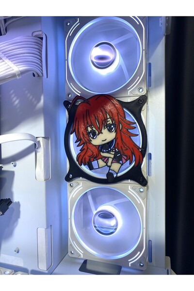 Caseybox Rias Gremory 120x120 Mm Oyun Pc Aksesuarı, Masaüstü Bilgisayar Fan K...