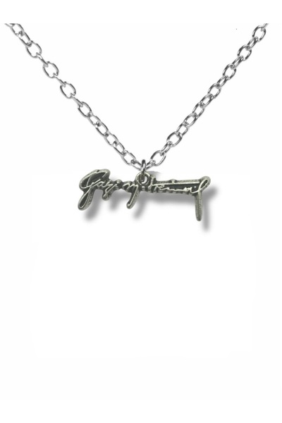 Herşey Nota قلادة غازي مصطفى كمال معدنية فضية اللون للجنسين - رمز تكريم وذكرى...