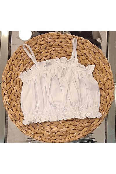 Çikoby Elastic Combed Cotton Crop with Rope Strap