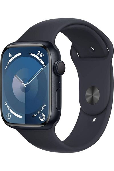 Apple Watch Series 9 (GPS, 41mm, Aluminum Frame in Midnight with Midnight Sport Band)