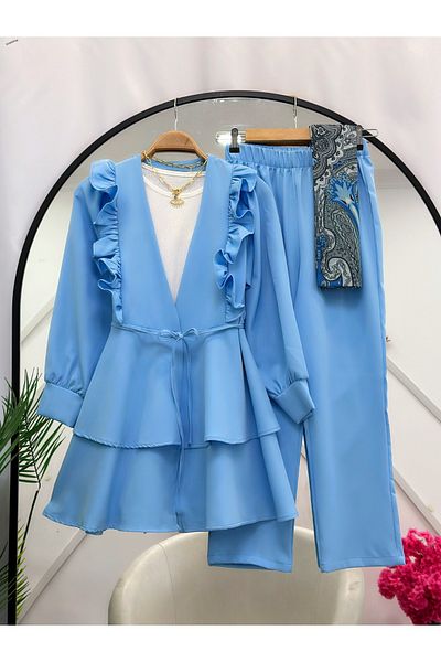 YEDİLALE NİLÜFER RUFFLED CLASSIC ΣΕΤ ΔΙΠΛΟ [εξαιρουμένου του εσωτερικού, του σάλιου]