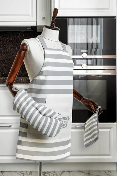 BUGİ HOME COLLECTİON Premium Series Chef Cook Kitchen Apron - Stain-Proof with Pocket 54X70